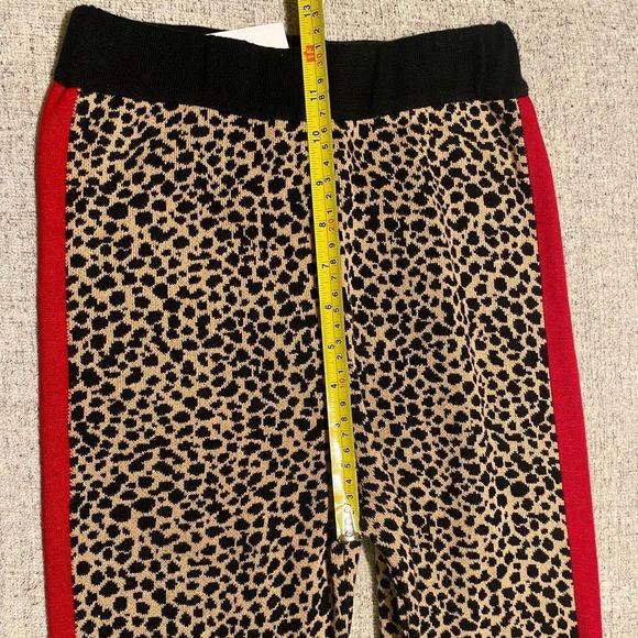 NWT ASOS Leopard Knitted Stirrup Leggings Womens 2 - Picture 3 of 12
